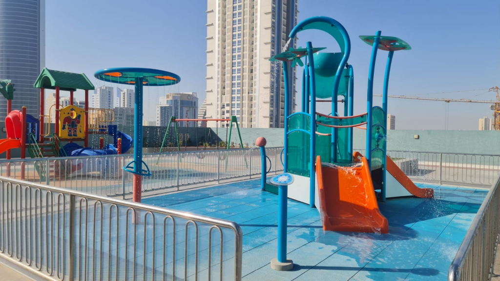 Juegos splash en zonas splash, Splash park o splash pad - Acuatic Art